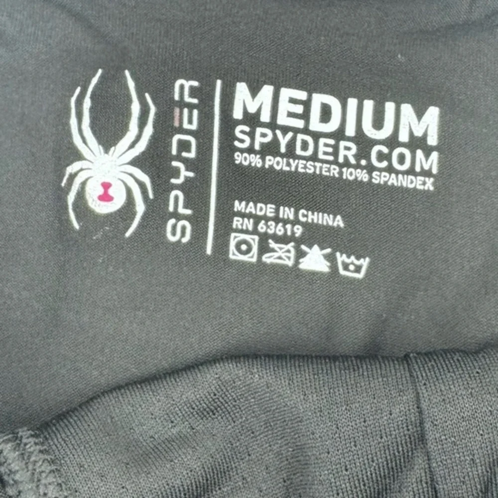 Spyder Mens Performance Boxer Briefs Black Stretch Elastic Waistband Size Medium